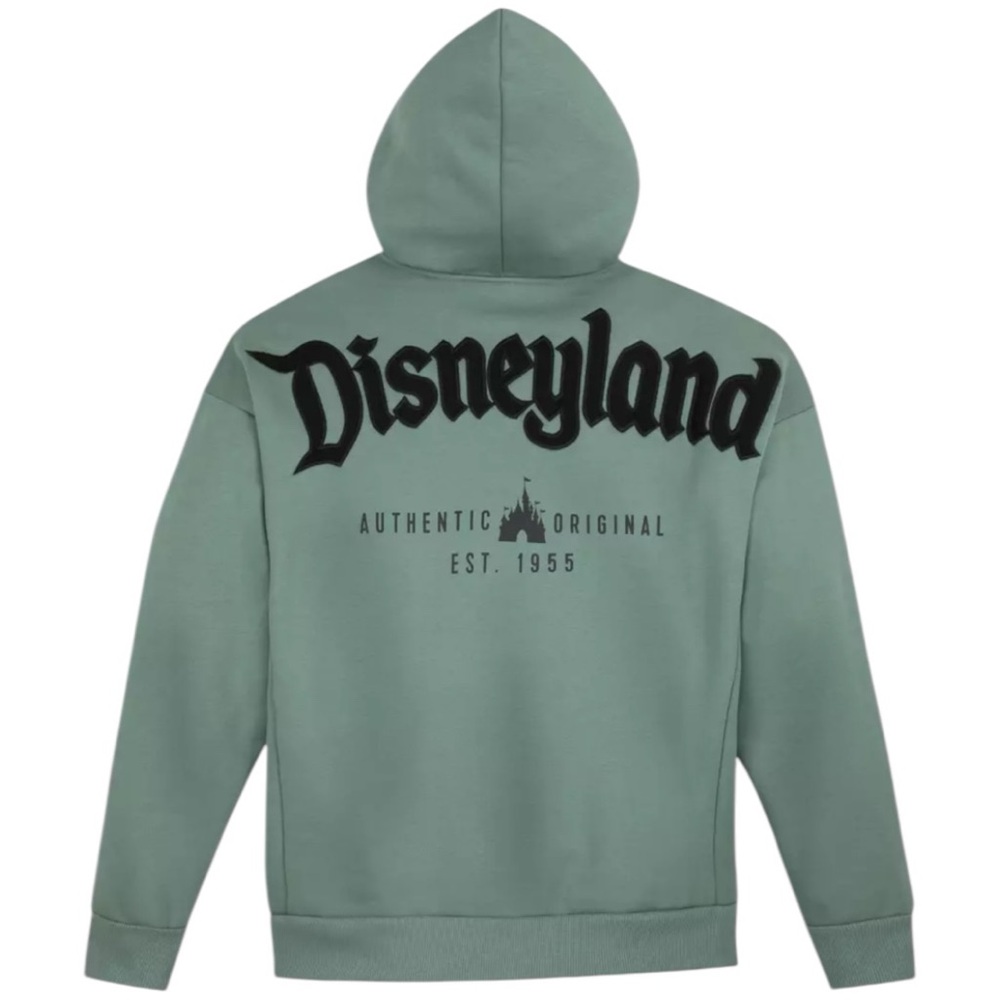 NWT Disneyland Logo Green Zip Hoodie